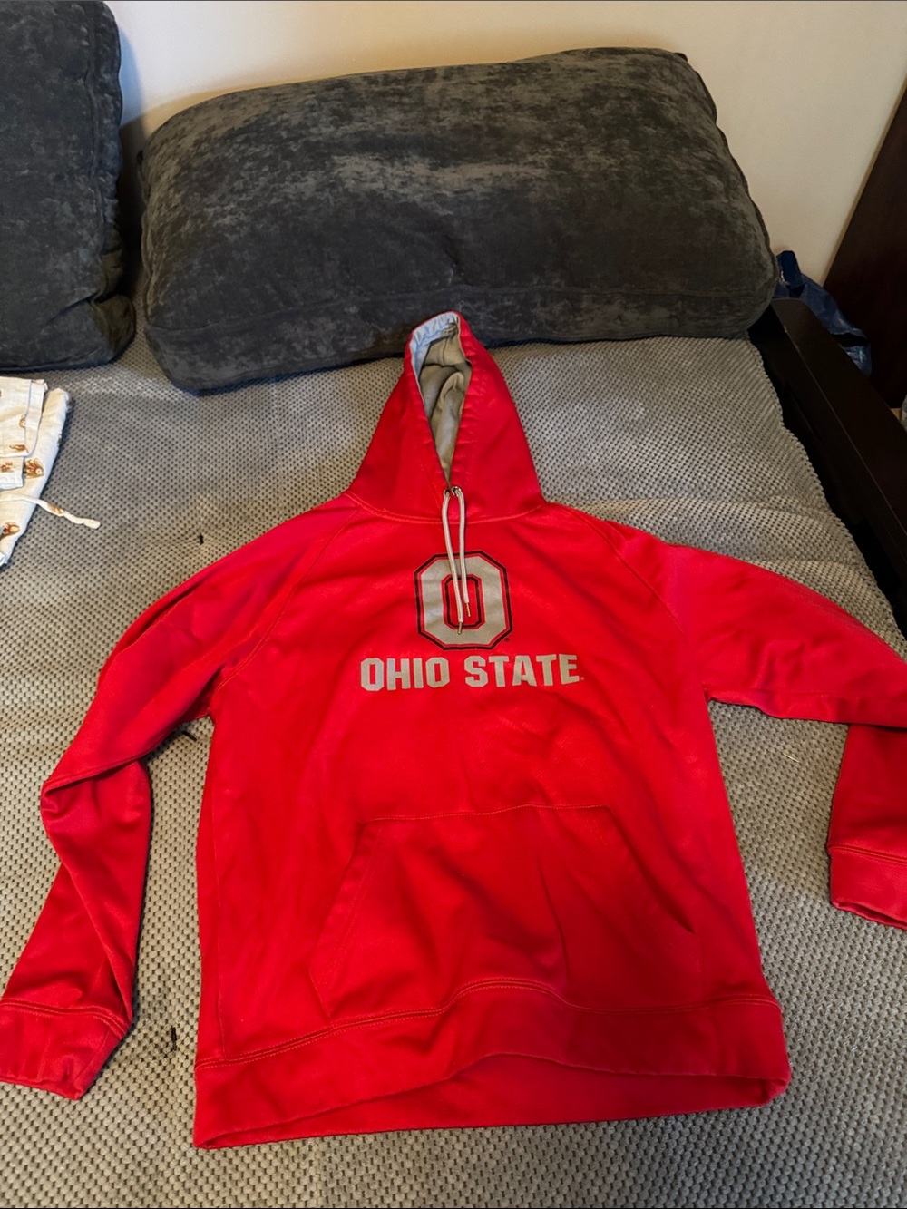 Colosseum Red Ohio State Pullover Hoodie